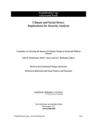 Climate and Social Stress : Implications for Security Analysis