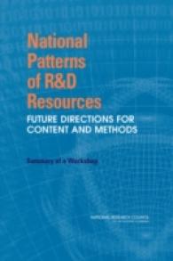 National Patterns of R&D Resources : Future Directions for Content and Methods: Summary of a Workshop