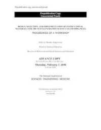 Design, Selection, and Implementation of Instructional Materials for the Next Generation Science Standards : Proceedings of a Workshop