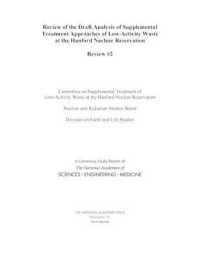 Review of the Draft Analysis of Supplemental Treatment Approaches of Low-Activity Waste at the Hanford Nuclear Reservation : Review #2