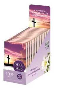 NIV, Once-A-Day 40 Days to Easter Devotional, Filled Display, 20 Pack (Once-a-day)
