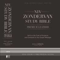 NIV Zondervan Study Bible : New International Version, Ebony, Premium Leather （BOX LEA PA）