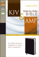 King James Version and Amplified Side-by-Side Bible : Black Bonded Leather （LEA LRG）