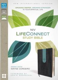 Lifeconnect Study Bible : Growing Deeper, Growing Stronger in Your Spiritual Life: New International Version, Gray / Blue, Italian Duo-Tone （BOX LEA IN）