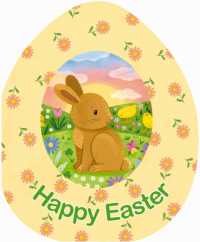 Happy Easter (An Easter Egg-shaped Board Book) （Board Book）