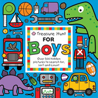 Treasure Hunt for Boys : Over 500 Hidden Pictures to Search For, Sort and Count （ACT BRDBK）
