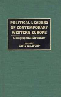 Political Leaders of Contemporary Western Europe : A Biographical Dictionary