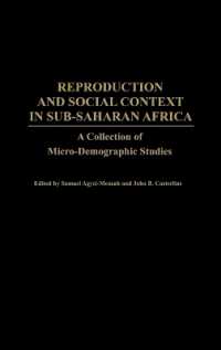 Reproduction and Social Context in Sub-Saharan Africa : A Collection of Micro-Demographic Studies (Contributions in Afro-american and African Studies: Contemporary Black Poets)