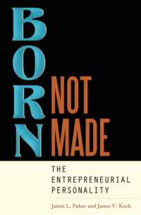 起業家パーソナリティ<br>Born, Not Made : The Entrepreneurial Personality