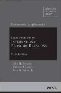 Legal Problems of International Economic Relations (American Casebook Series)