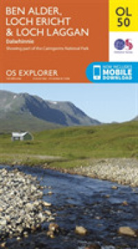 Ben Alder, Loch Ericht & Loch Laggan, Dalwhinnie (Os Explorer Map) （May 2015）