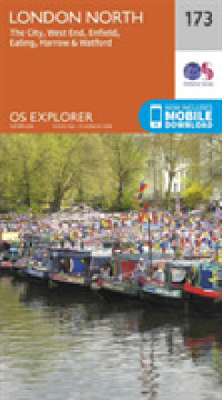 London North, the City, West End, Enfield, Ealing, Harrow & Watford (Os Explorer Map) （September 2015）