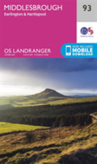 Middlesbrough, Darlington & Hartlepool (Os Landranger Map) （February 2016）