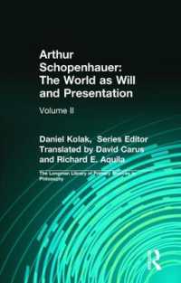 Arthur Schopenhauer: The World as Will and Presentation : Volume II