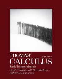Thomas' Calculus, Early Transcendentals, Single Variable with Second-Order Differential Equations （12TH）