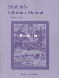 Student's Solutions Manual for Prealgebra （5TH）