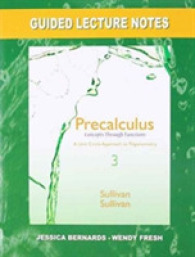 Guided Lecture Notes for Precalculus : Concepts through Functions, a Unit Circle Approach to Trigonometry （3TH）