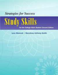 Strategies for Success : Study Skills for the College Math Student (Study Skills in Developmental Math) （2ND）