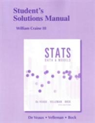 Student's Solutions Manual for Stats : Data and Models （4TH）