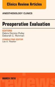 Preoperative Evaluation, an Issue of Anesthesiology Clinics (The Clinics: Internal Medicine)
