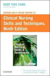 Nursing Skills Online Version 4.0 for Clinical Nursing Skills and Techniques Access Code Card