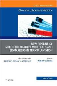 New Pipeline of Immunoregulatory Molecules and Biomarkers in Transplantation, an Issue of the Clinics in Laboratory Medicine (The Clinics: Internal Medicine)