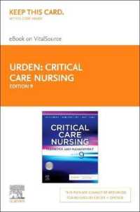 Critical Care Nursing Pageburst Ebook on Vitalsource Retail Access Card : Diagnosis and Management