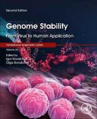 ゲノム安定性：ウイルスから人間的応用まで（第２版）<br>Genome Stability : From Virus to Human Application (Translational Epigenetics) （2ND）