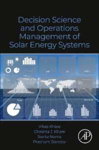 太陽光エネルギー・システムの意思決定科学とオペレーション管理<br>Decision Science and Operations Management of Solar Energy Systems
