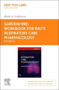 Workbook for Rau's Respiratory Care Pharmacology - Elsevier eBook on Vitalsource (Retail Access Card) （11TH）