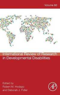 International Review Research in Developmental Disabilities (International Review of Research in Developmental Disabilities)