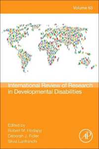 International Review Research in Developmental Disabilities (International Review of Research in Developmental Disabilities)