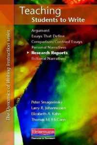 Teaching Students to Write Research Reports (Dynamics of Writing Instructn)