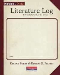 Notice and Note Literature Log : A Place to Note What You Notice