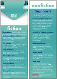 Notice & Note / Reading Nonfiction Signpost Student Bookmarks : 30-Pack (Notice & Note)