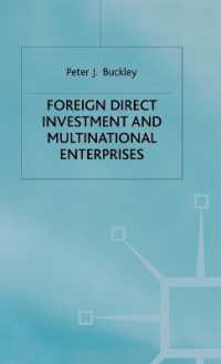 Foreign Direct Investment and Multinational Enterprises -- Hardback