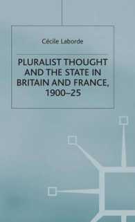 Pluralist Thought and the State in Britain and France, 1900-25 (St Antony's Series) -- Hardback