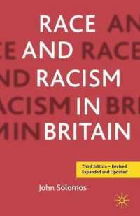 英国の人種と人種主義（第３版）<br>Race and Racism in Britain （3 REV EXP）