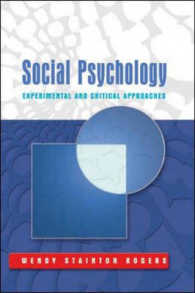 社会心理学：実験的・批判的アプローチ<br>Social Psychology : Experimental and Critical Approaches
