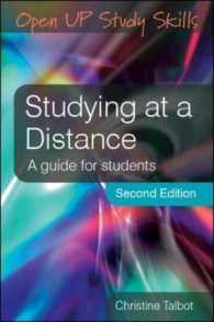遠隔学習ガイド（第２版）<br>Studying at a Distance : A Guide for Students （2ND）