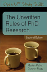 The Unwritten Rules of PhD Research （2ND）