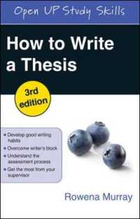How to Write a Thesis （3RD）