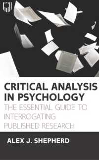 Critical Analysis in Psychology: the Essential Guide to Interrogating Published Research, 1e