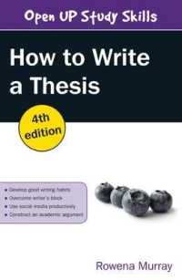 論文作法（第４版）<br>How to Write a Thesis （4TH）