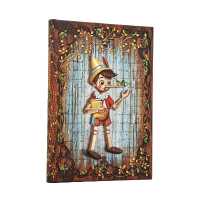 Carlo Collodi, Pinocchio (Fairy Tale Collection) Midi Unlined Hardcover Journal (Elastic Band Closure)