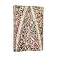 Vault of the Milan Cathedral (Burgundy) (Duomo di Milano) Midi Unlined Softcover Journal (Elastic Band)