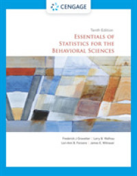 Essentials of Statistics for the Behavioral Sciences （10TH）