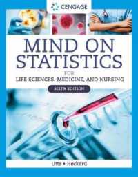 Mind on Statistics for Life Sciences， Medicine， and Nursing -- Hardback
