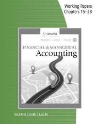 Working Papers, Chapters 15-28 for Warren/Jones/Tayler's Financial & Managerial Accounting （16TH）