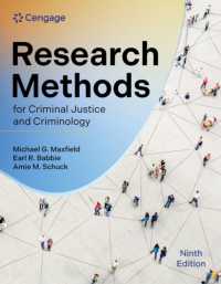 Research Methods for Criminal Justice and Criminology （9TH）